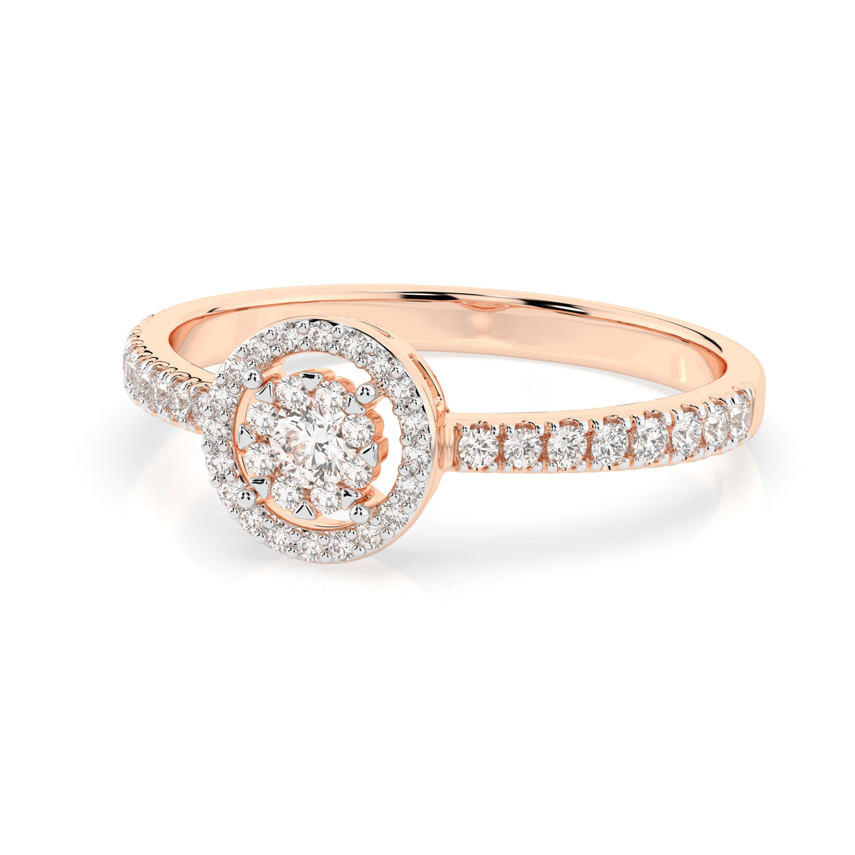 Illusion Ring (Round), 0.1 ct — 101-10018(3.0)