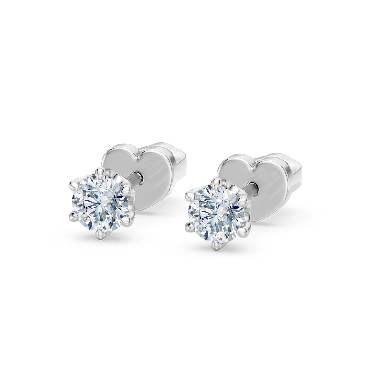 Solitaire Butterfly Earring, 0.6 ct — 102-10040/1(4.2)