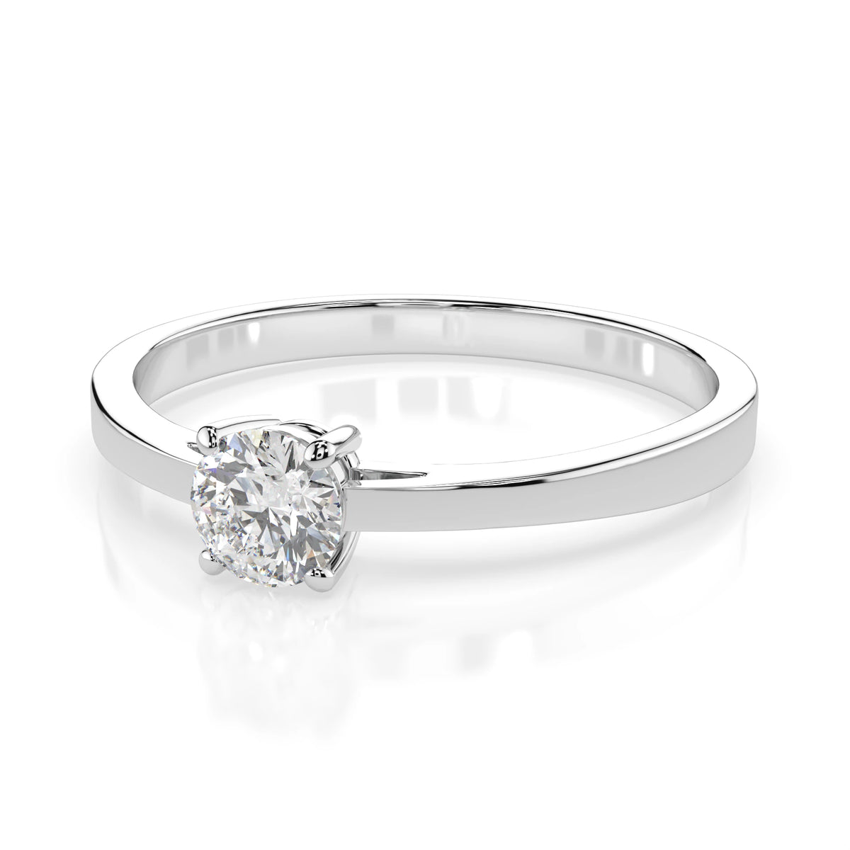 Solitaire Ring (Round), 0.3 ct — 101-10012/1(4.2)