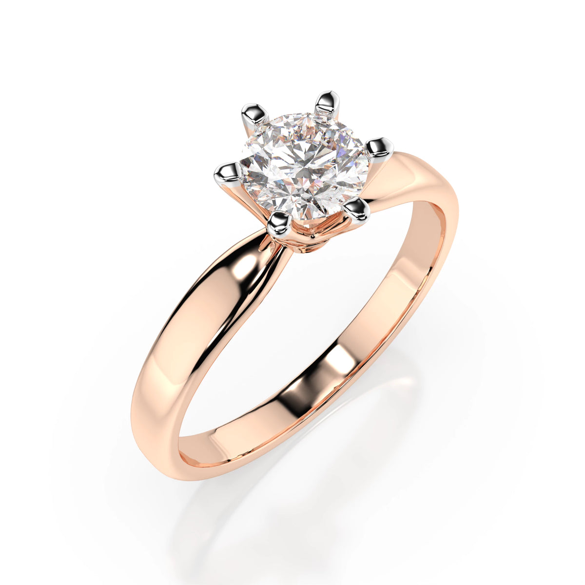 Solitaire Ring (Round), 0.7 ct — 101-10040(5.7)
