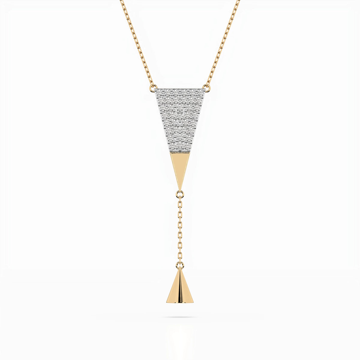 Minimalism Necklace (Round), 0.22 ct — 104-10018