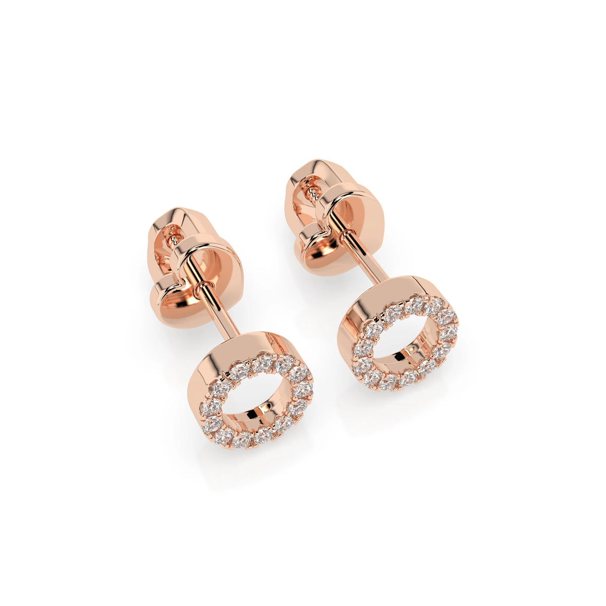 Minimalism Earring (Round), 0.16 ct — 102-10055