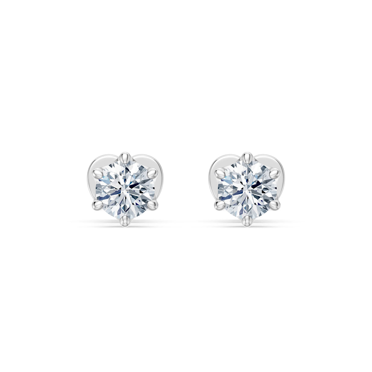 Solitaire Butterfly Earring, 0.6 ct — 102-10040/1(4.2)