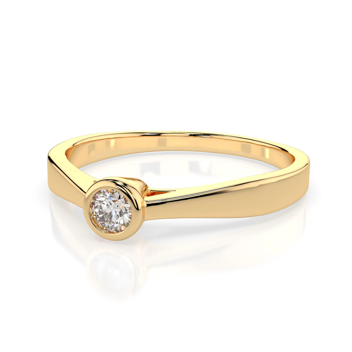 Solitaire Ring (Round), 0.05 ct — 101-10010(2.3)