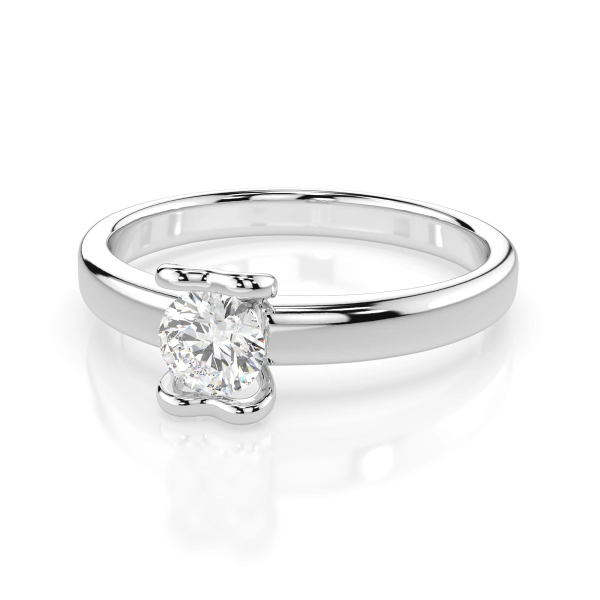 Solitaire Ring (Round), 0.3 ct — 101-10013(4.2)