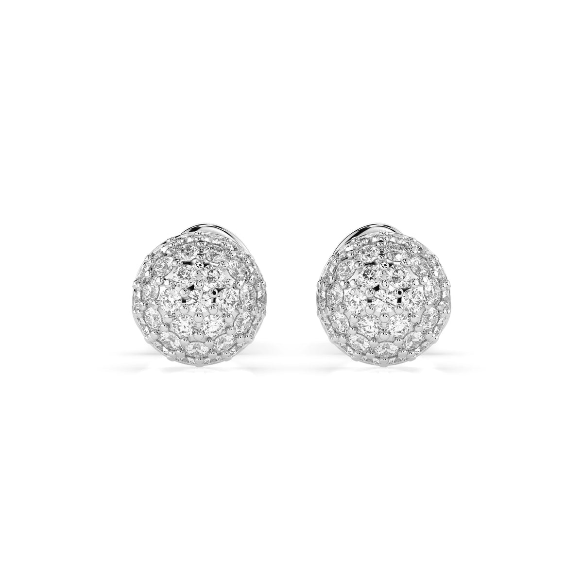 Illusion Earring (Round), 0.32 ct — 102-10090/1