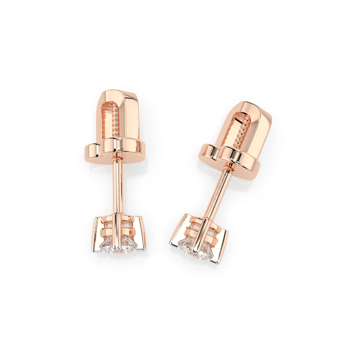 Solitaire Butterfly Earring (Round), 0.12 ct — 102-10025(2.5)