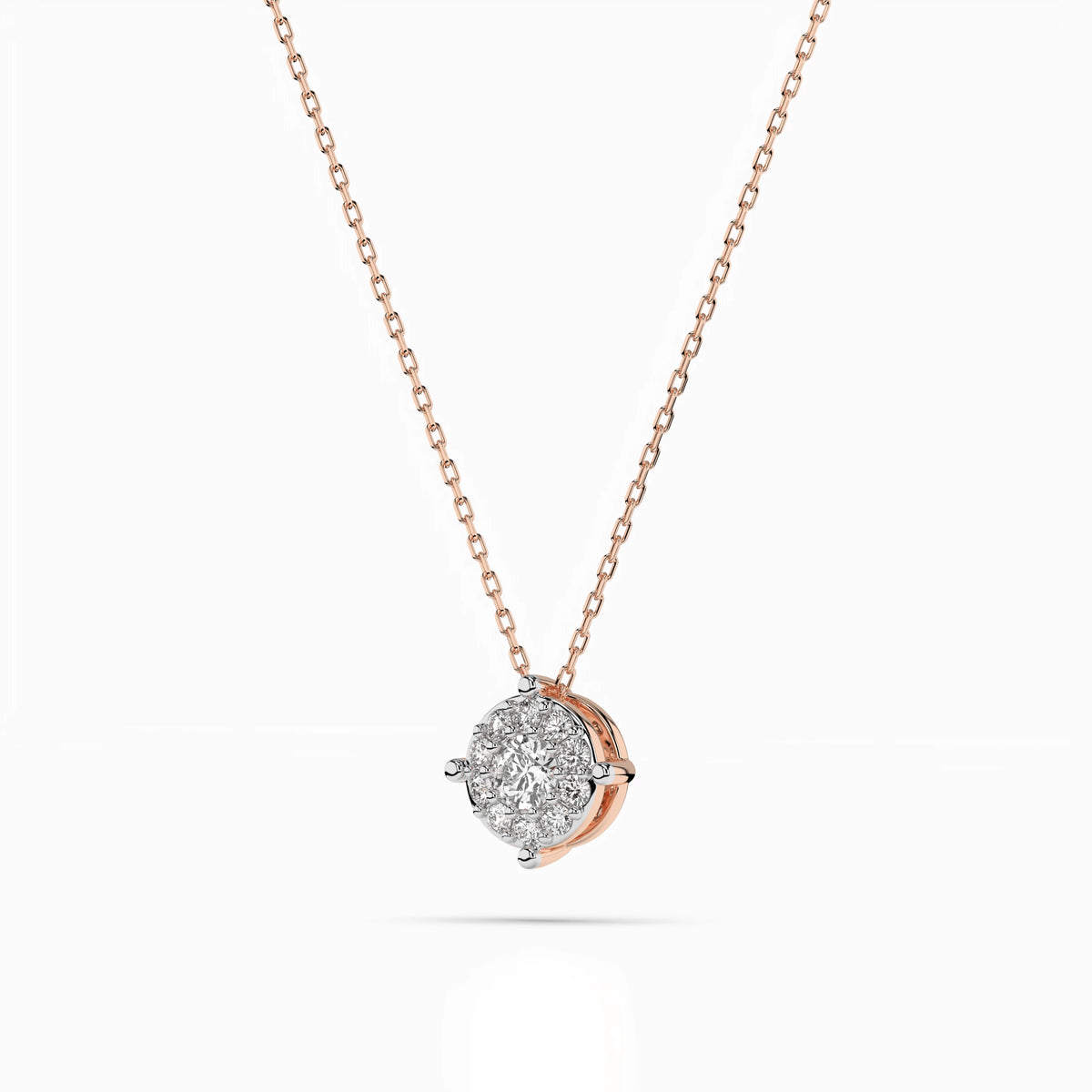 Solitaire Eternity Necklace (Round), 0.1 ct — 104-10001(3.0)