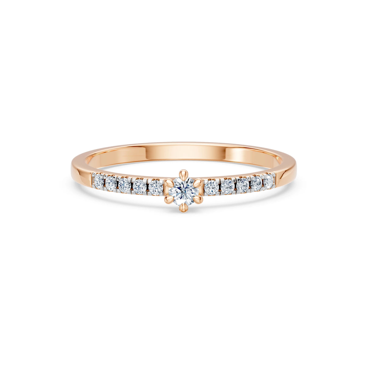 Solitaire Eternity Ring, 0.07 ct — 101-10126/4(2.6)