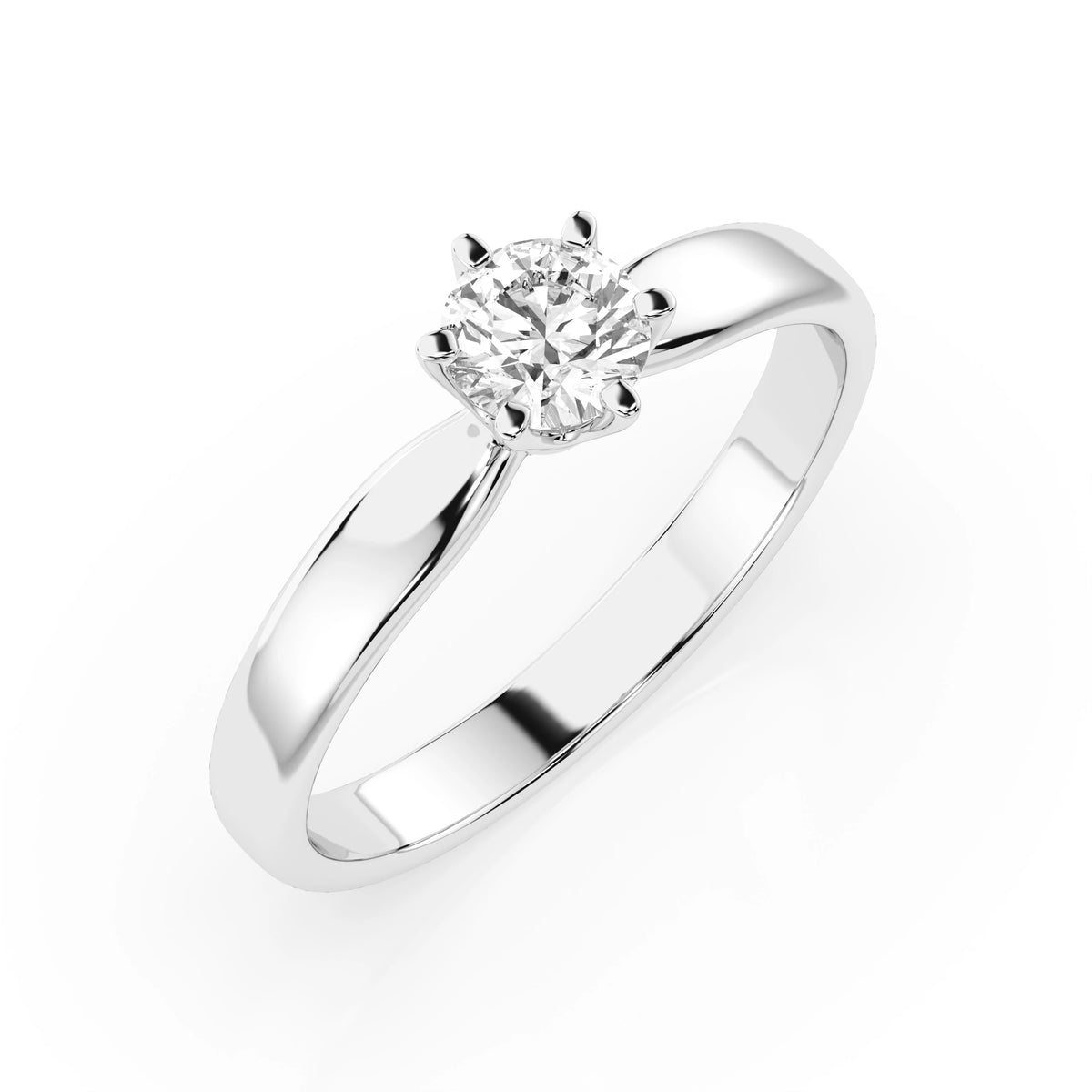 Solitaire Ring (Round), 0.35 ct — 101-10040(4.5)