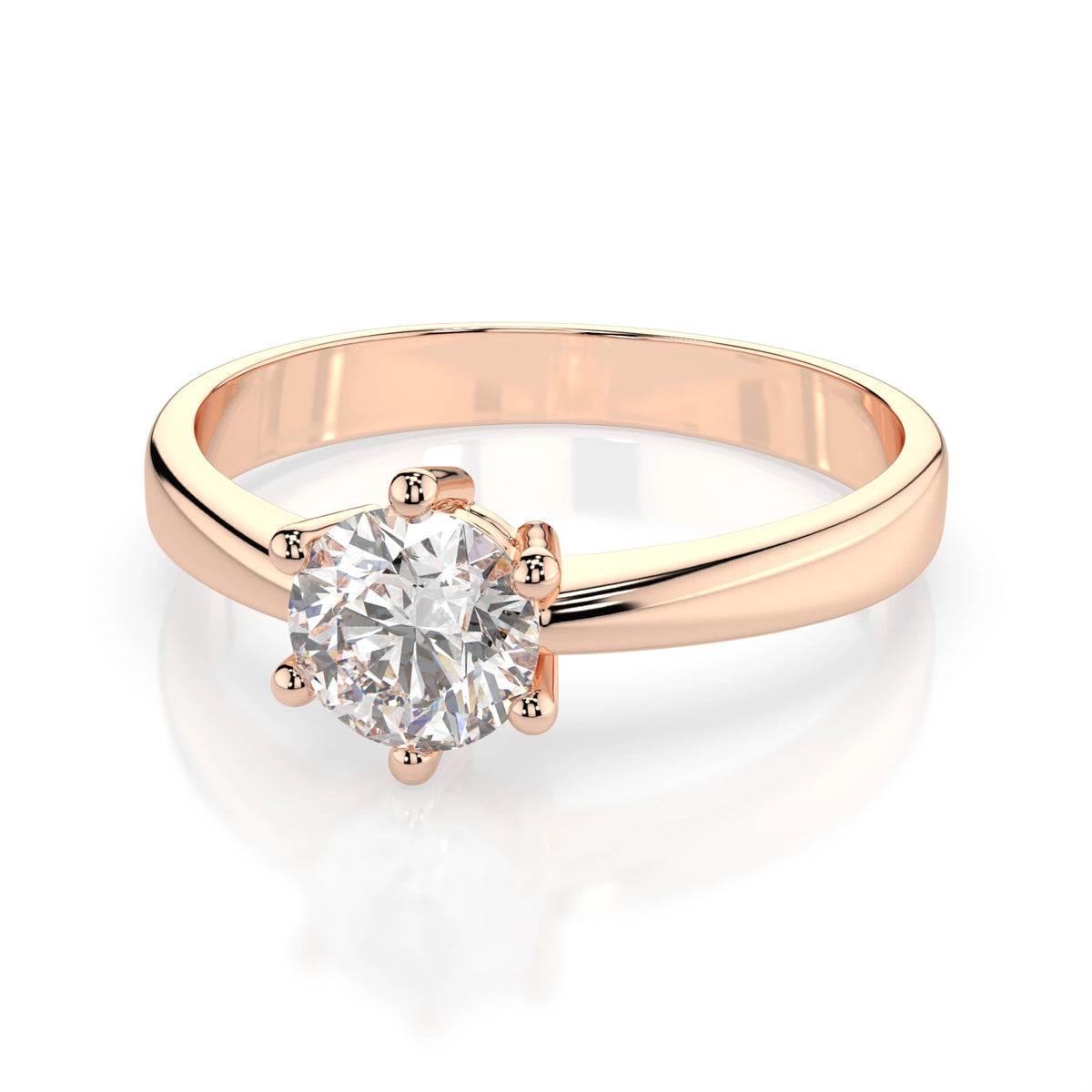 Solitaire Ring (Round), 0.5 ct — 101-10151(5.1)