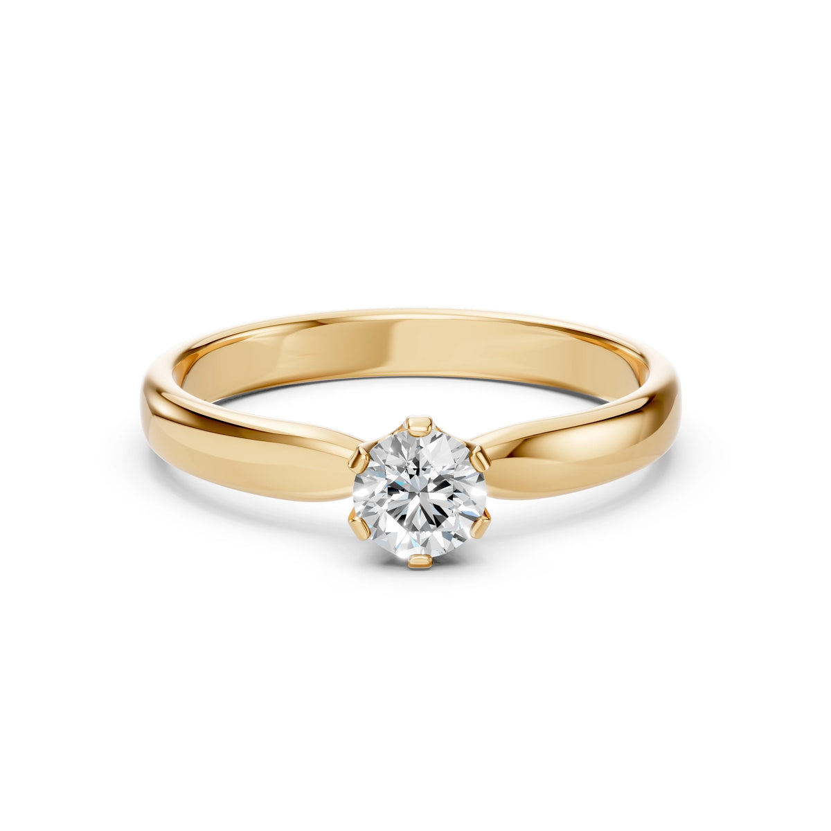 Solitaire Ring (Round), 0.45 ct — 101-10040(4.8)