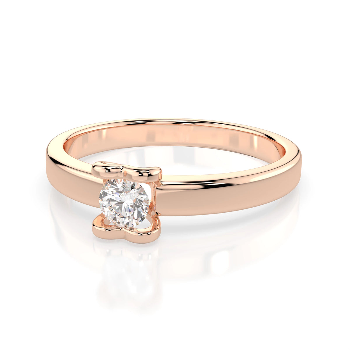 Solitaire Ring (Round), 0.15 ct — 101-10013(3.4)
