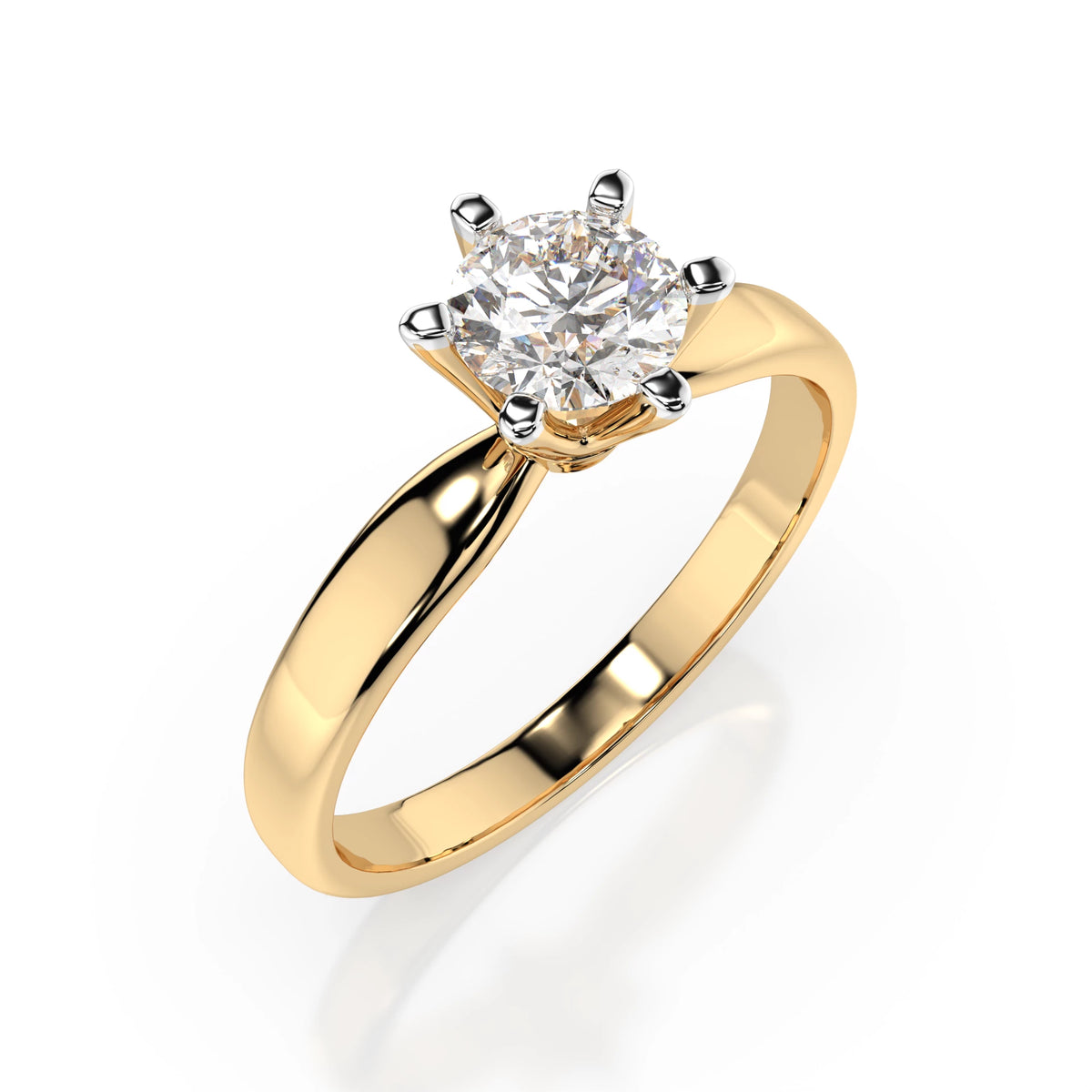 Solitaire Ring (Round), 0.7 ct — 101-10040(5.7)