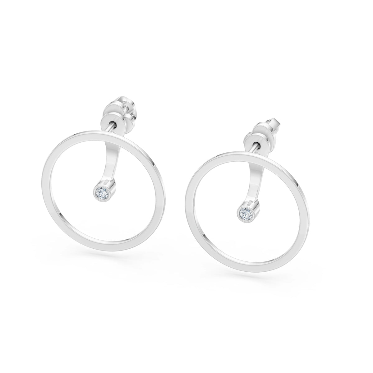 Minimalism Earring, 0.06 ct — 102-10077