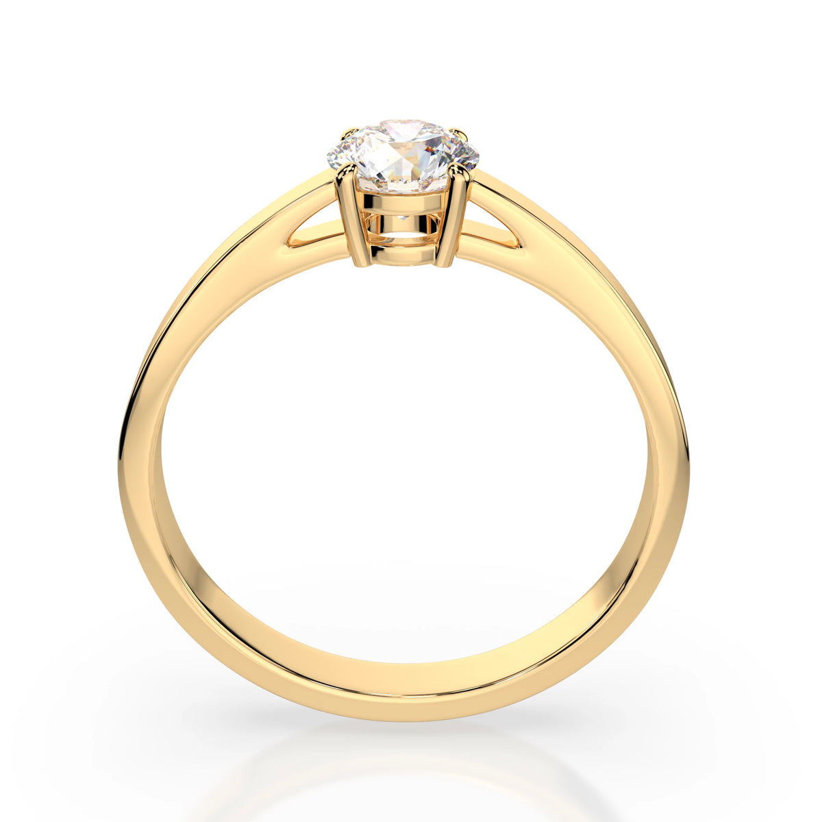 Solitaire Ring (Round), 0.5 ct — 101-10012/1(5.1)
