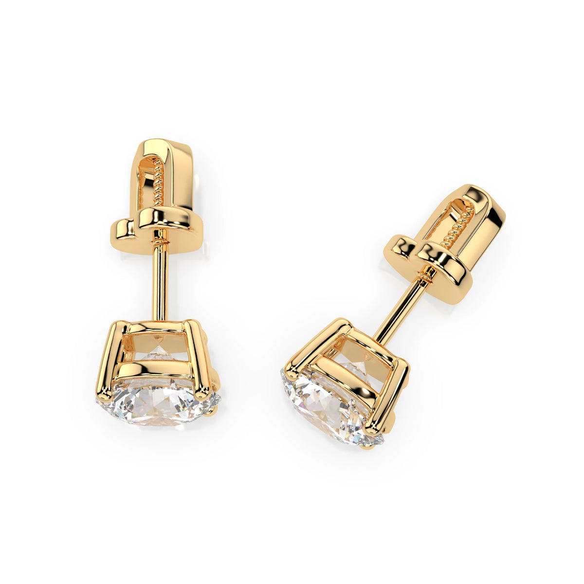 Solitaire Butterfly Earring (Round), 2.0 ct — 102-10012/1(6.5)