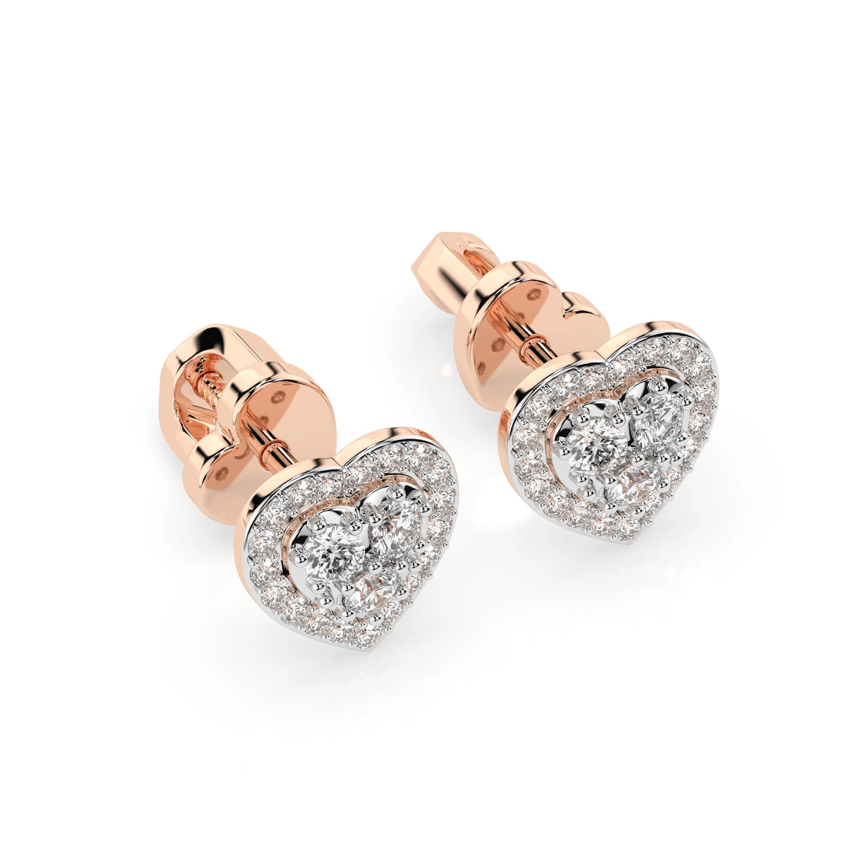 Illusion Earring (Round), 0.17 ct — 102-10096
