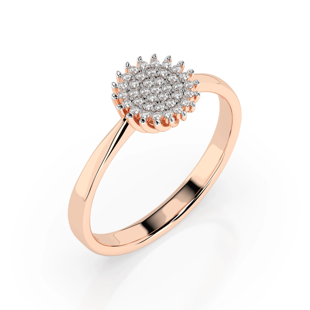 Illusion Ring (Round), 0.15 ct — 101-10171