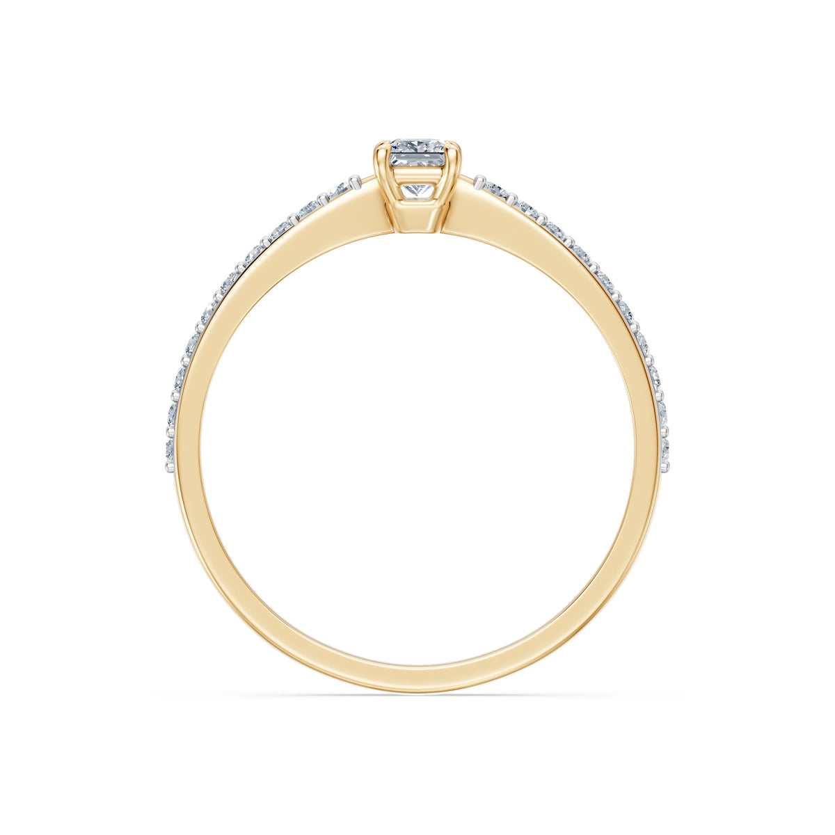 Solitaire Ring, 0.17 ct — 101-10116/2(3.0)PR