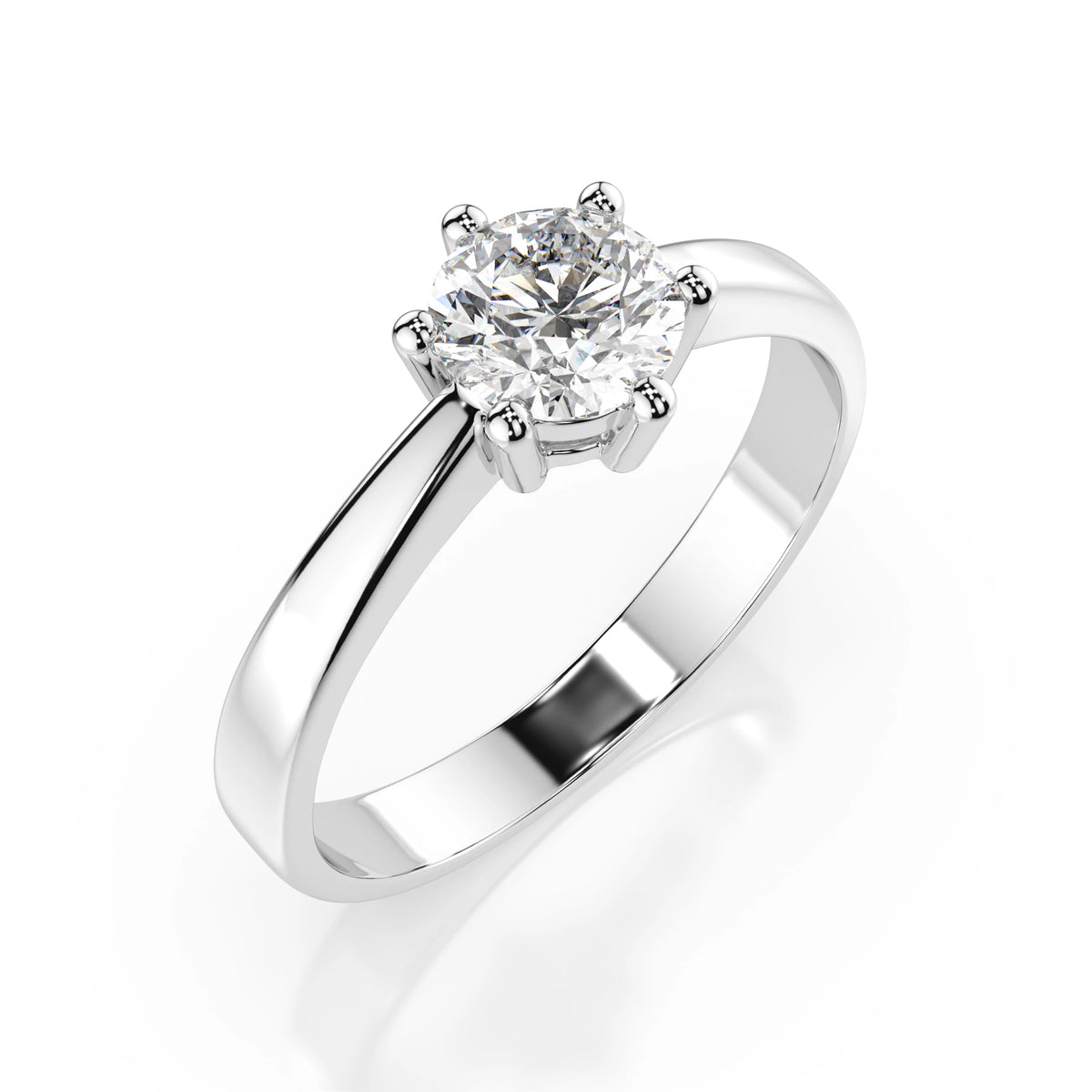 Solitaire Ring (Round), 0.5 ct — 101-10151(5.1)