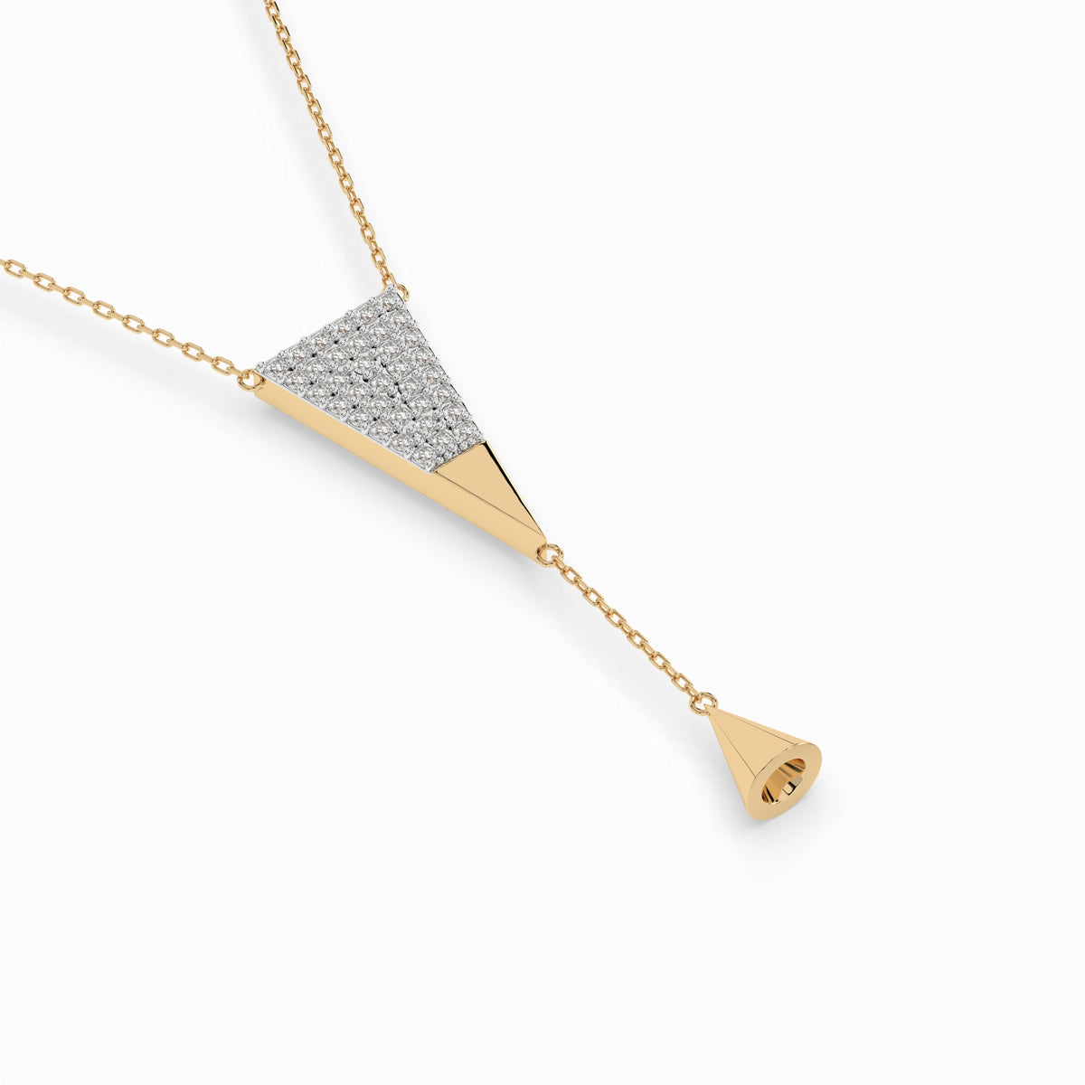 Minimalism Necklace (Round), 0.22 ct — 104-10018
