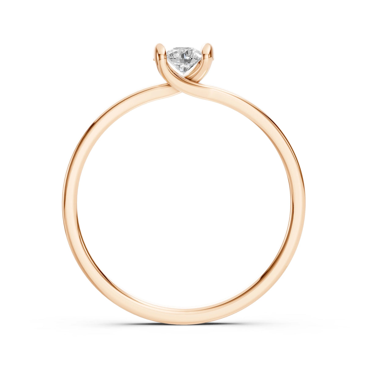 Solitaire Ring (Round), 0.2 ct — 101-10016(3.7)