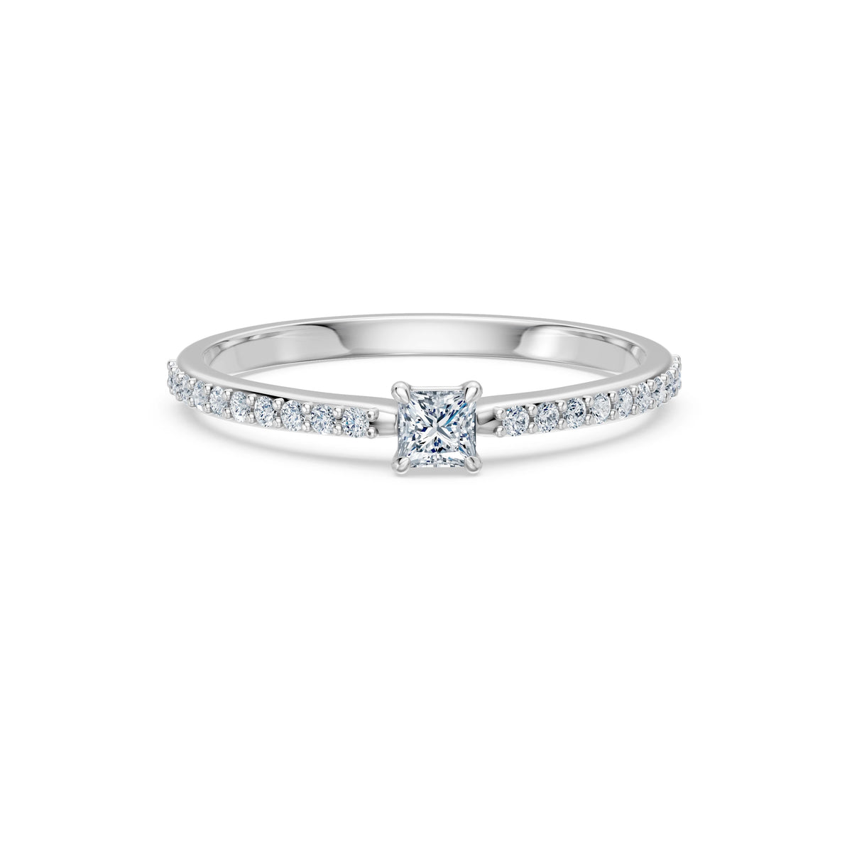 Solitaire Ring, 0.17 ct — 101-10116/2(3.0)PR