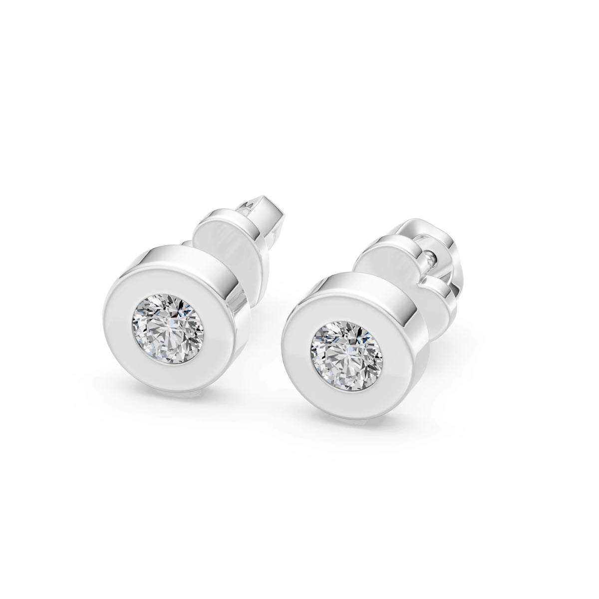 Solitaire Butterfly Earring, 0.4 ct — 102-10050(3.7)