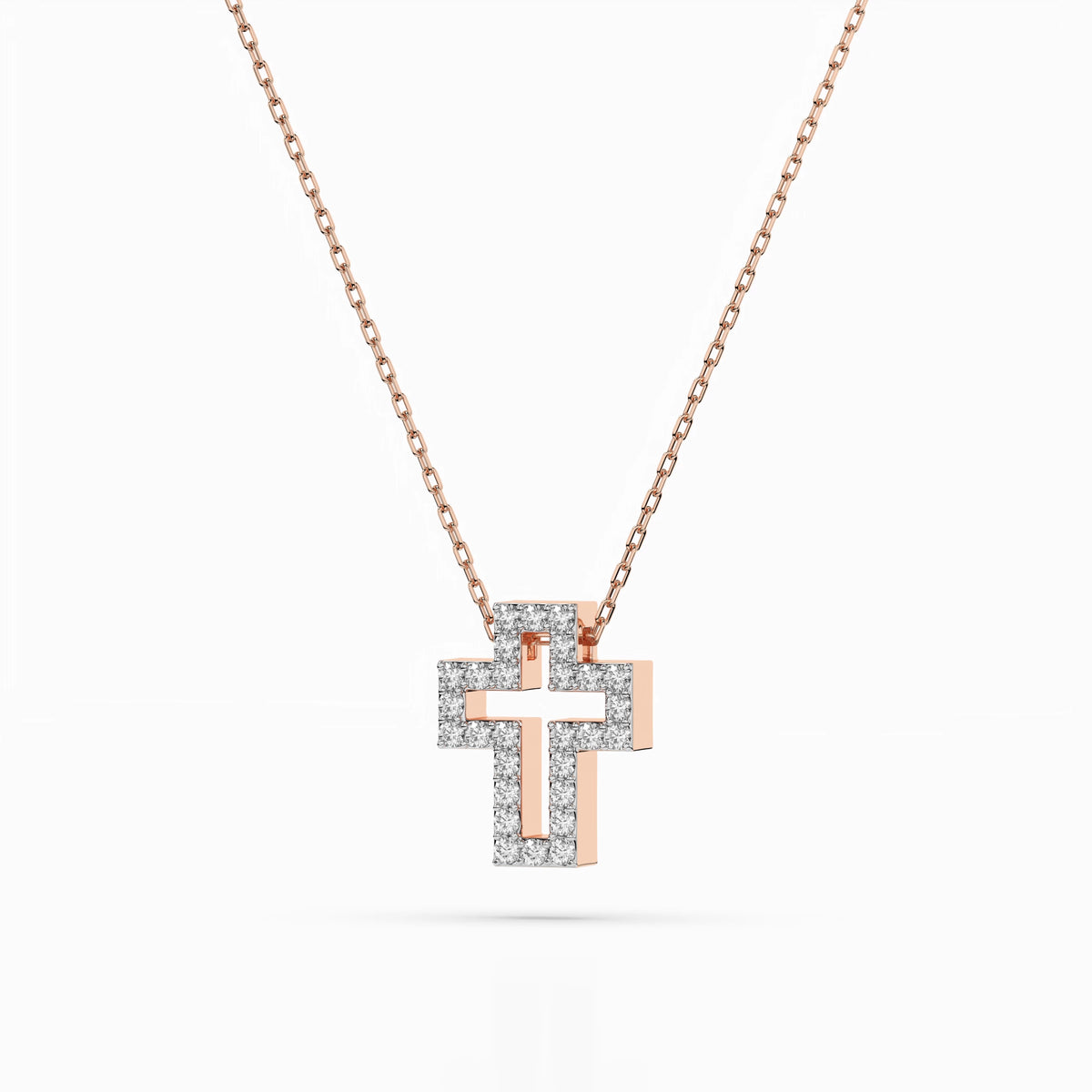 Minimalism Necklace (Round), 0.17 ct — 104-10030