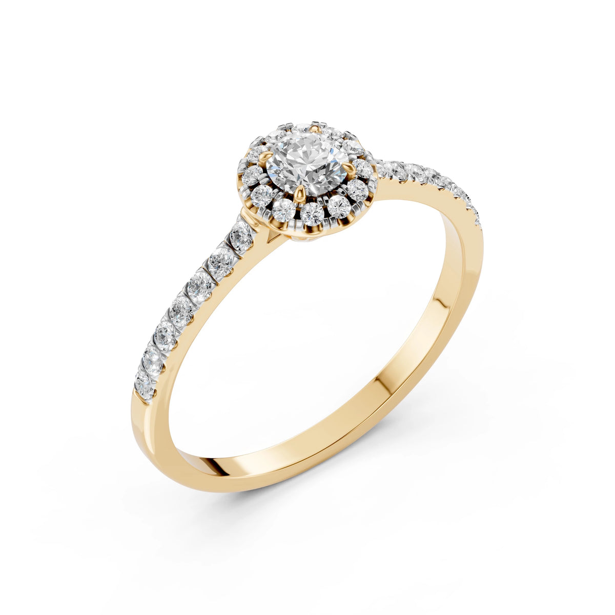 Solitaire Eternity Ring (Round), 0.2 ct — 101-10095(3.7)