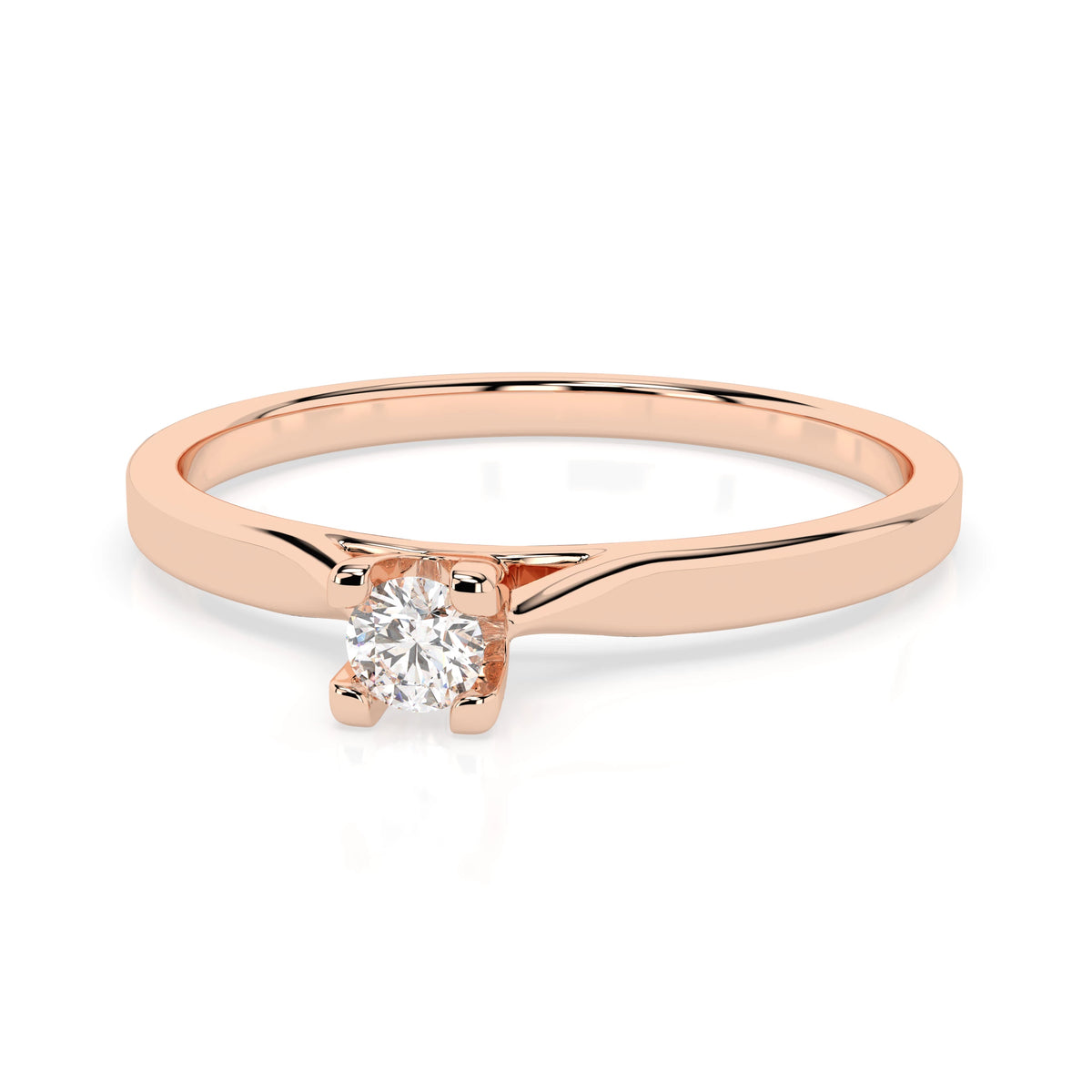 Solitaire Ring (Round), 0.06 ct — 101-10034(2.5)