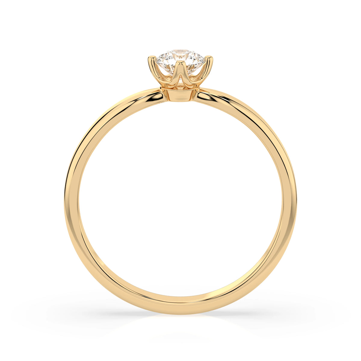 Solitaire Ring (Round), 0.3 ct — 101-10041(4.2)