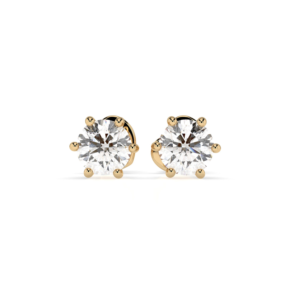 Solitaire Butterfly Earring (Round), 0.6 ct — 102-10027(4.2)