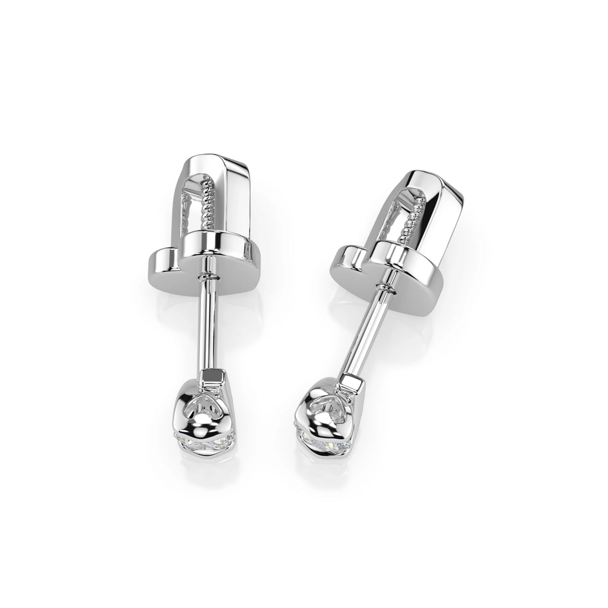 Solitaire Butterfly Earring (Round), 0.3 ct — 102-10016(3.4)
