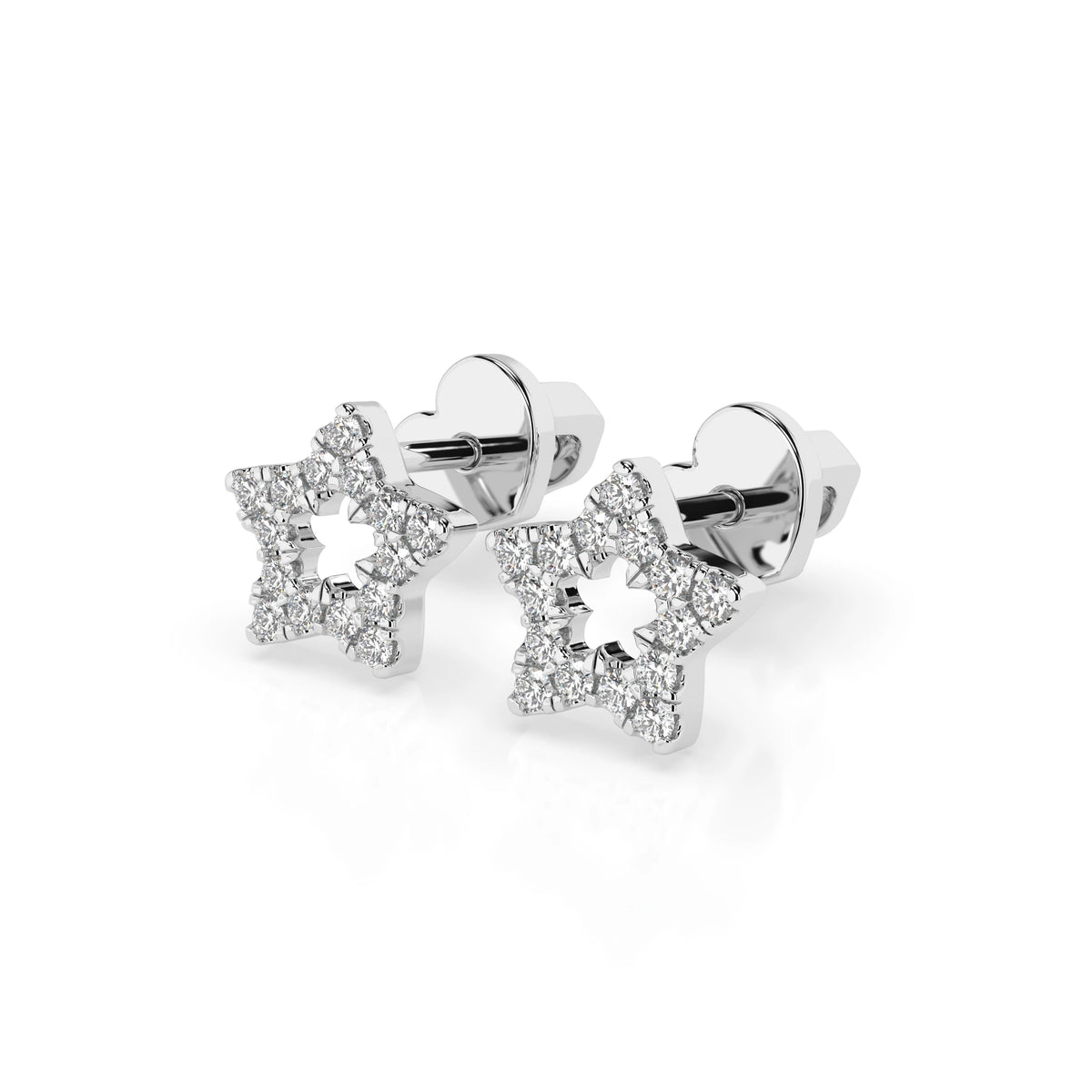 Minimalism Earring (Round), 0.18 ct — 102-10054
