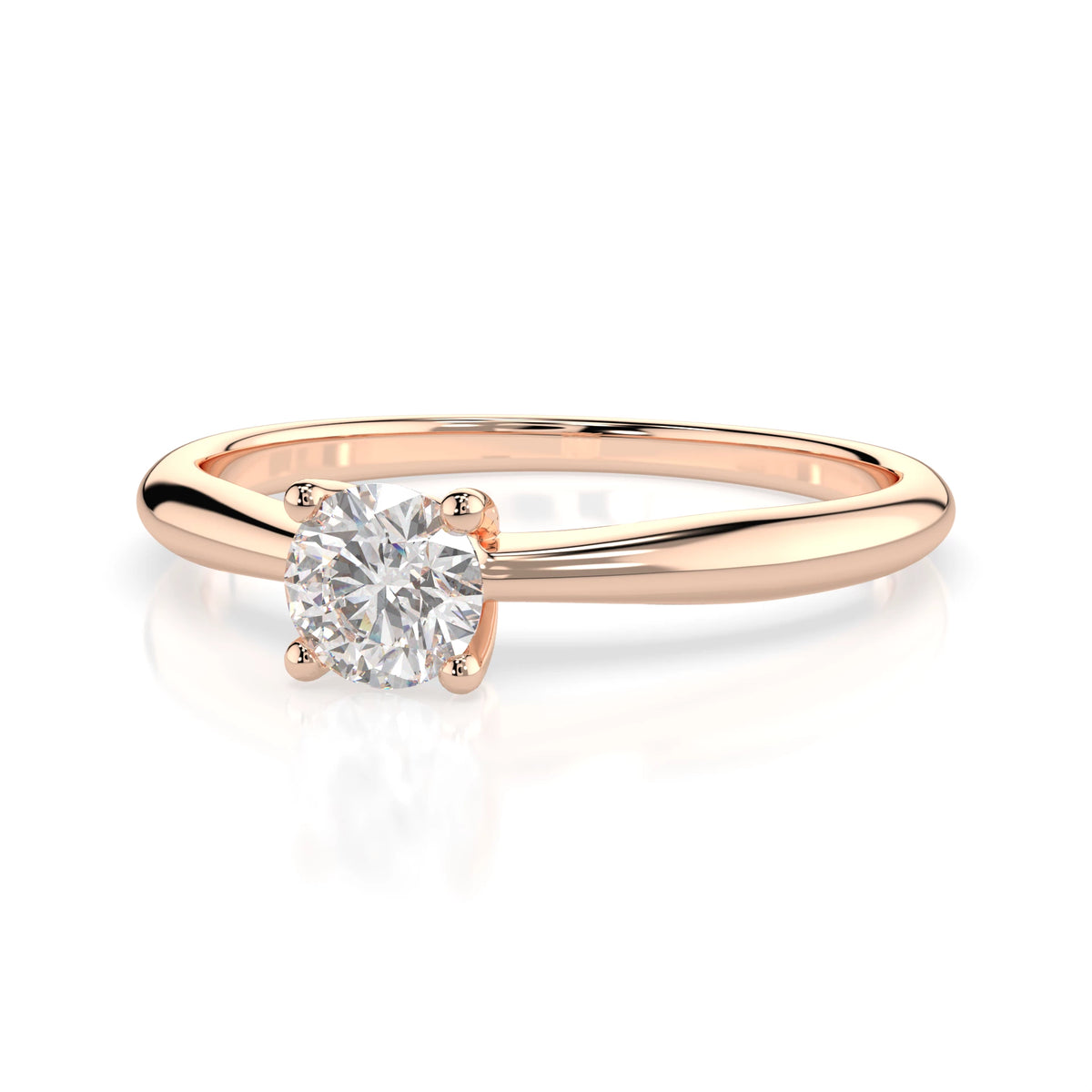 Solitaire Ring (Round), 0.3 ct — 101-10021(4.2)