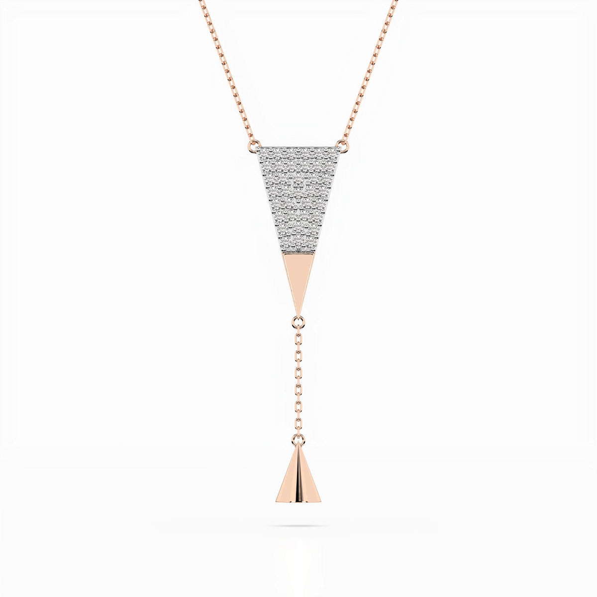 Minimalism Necklace (Round), 0.22 ct — 104-10018