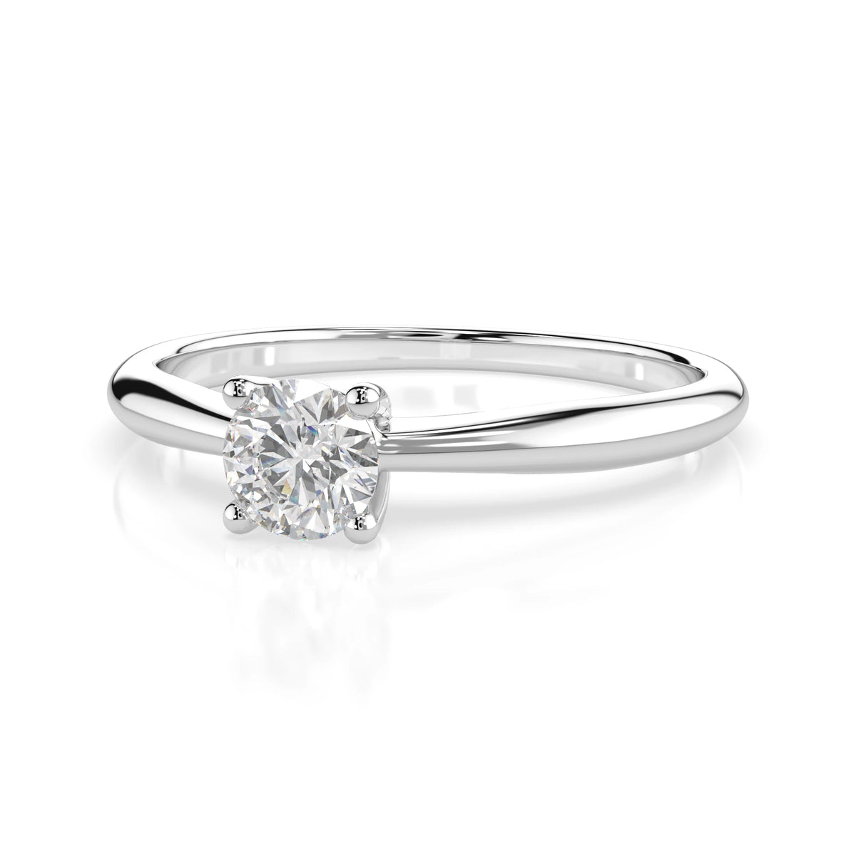 Solitaire Ring (Round), 0.3 ct — 101-10021(4.2)