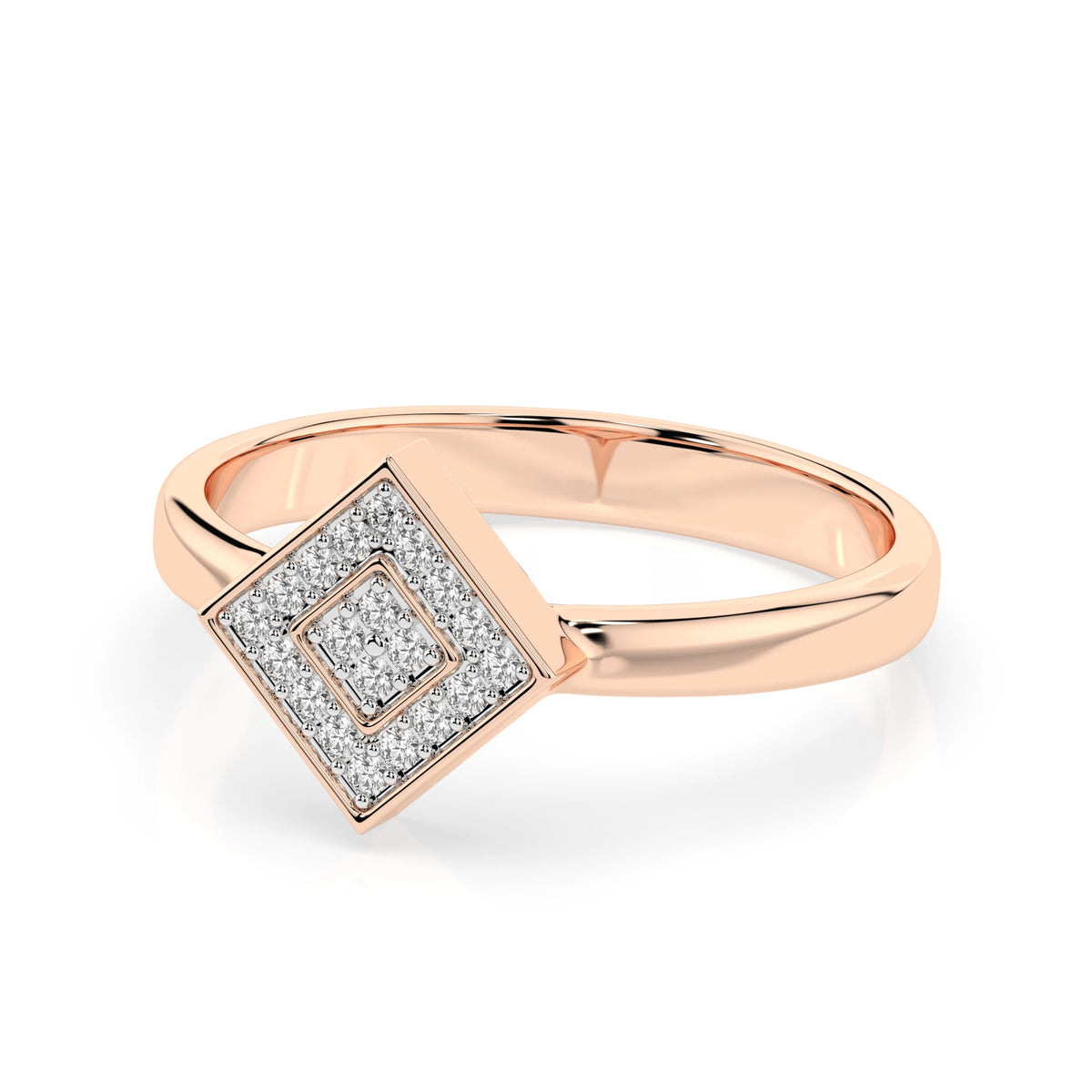 Illusion Ring (Round), 0.1 ct — 101-10074