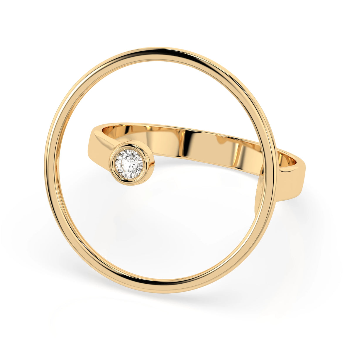 Minimalism Ring (Round), 0.03 ct — 101-10077